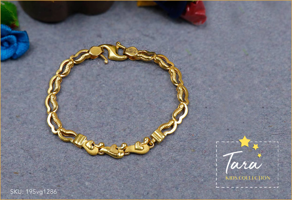 14K Gold Filled Baby Bracelet Azabache 5.5