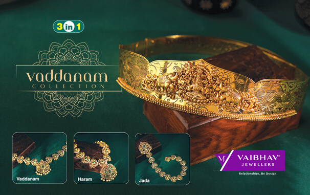 Diamond vaddanam collection by Tanishq - Indian Jewellery Designs