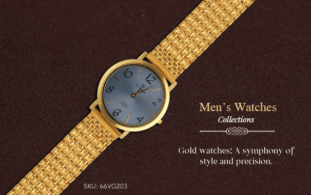 Techno Pave Analogue Men's Watch (Gold Dial) : Amazon.in: Fashion