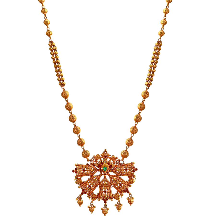 Buy Ram Parivar Gold Necklace Online from Vaibhav Jewellers