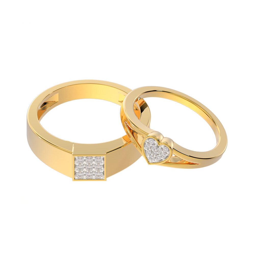 Classic Gold Couple's Wedding Bands - Aurelius Jewelry