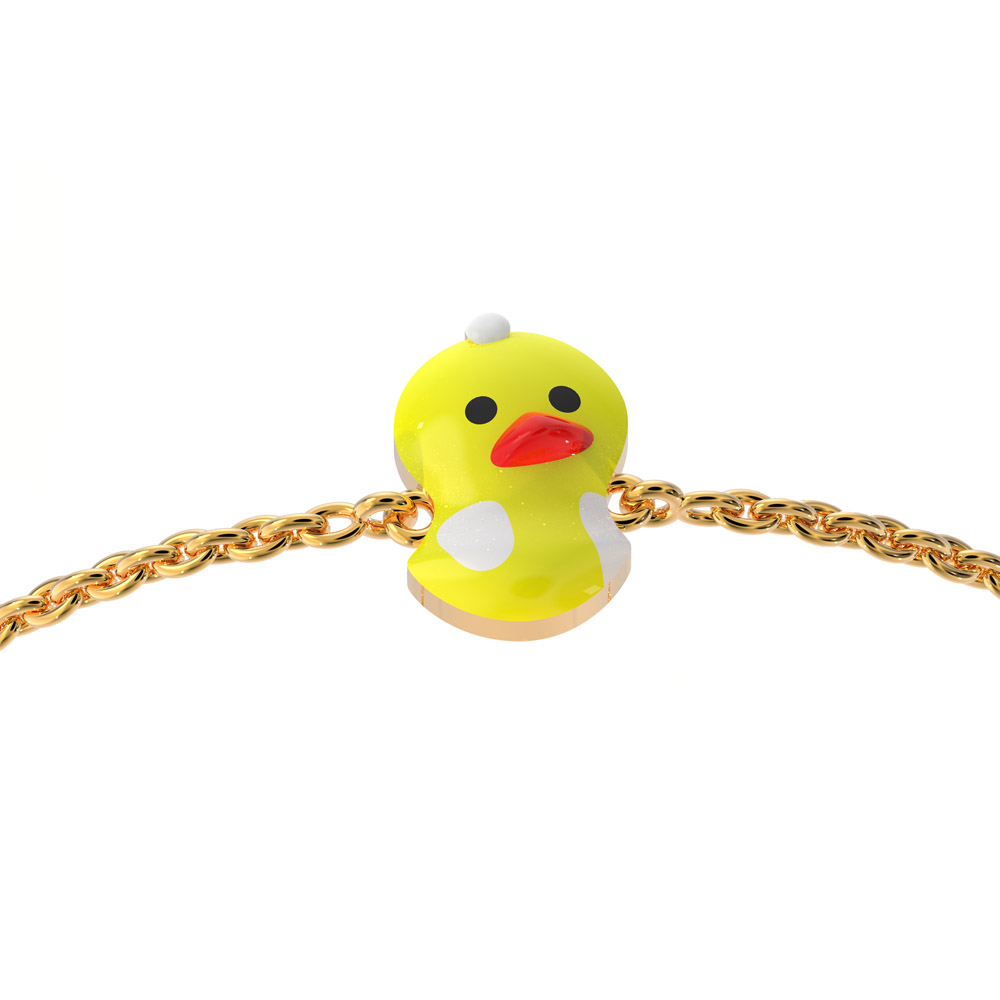 Buy MaLove Cute Duck Pendant Necklace, Gold-Tone Plated at Amazon.in