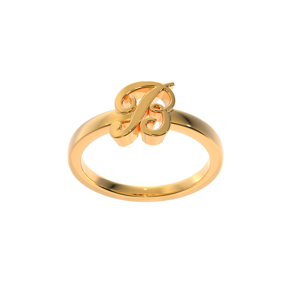 Buy Two Letter Ring Online In India - Etsy India