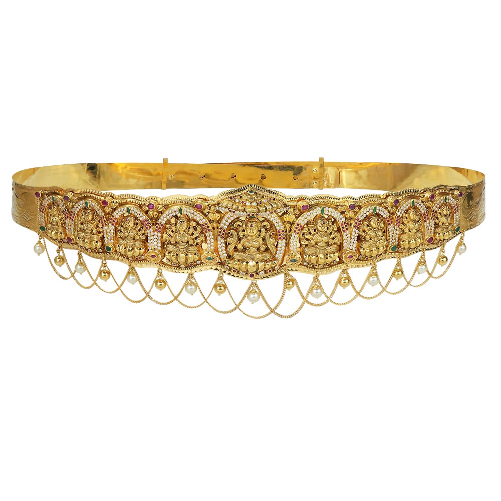 Buy 22Kt Gold Precious Ashtalakshmi Vaddanam 56VG2157 Online from ...