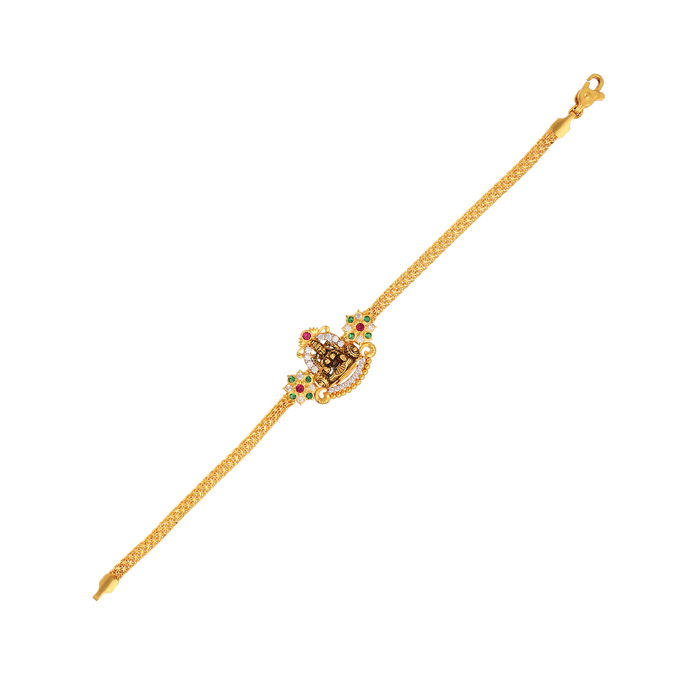 22k Plain Gold Bracelet JGS-2107-01692 – Jewelegance