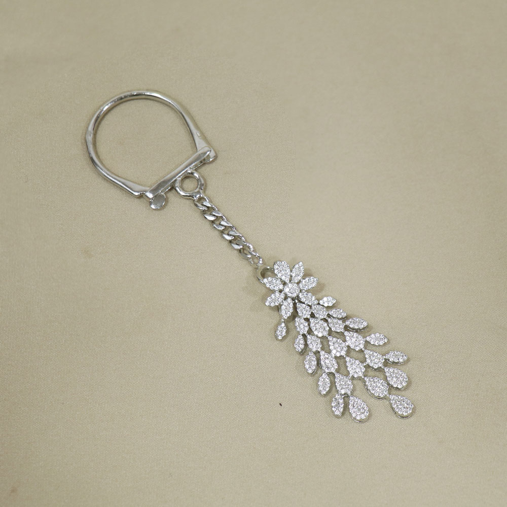 Buy quality 92.5 sterling silver flower keychain sky-107 in Ahmedabad