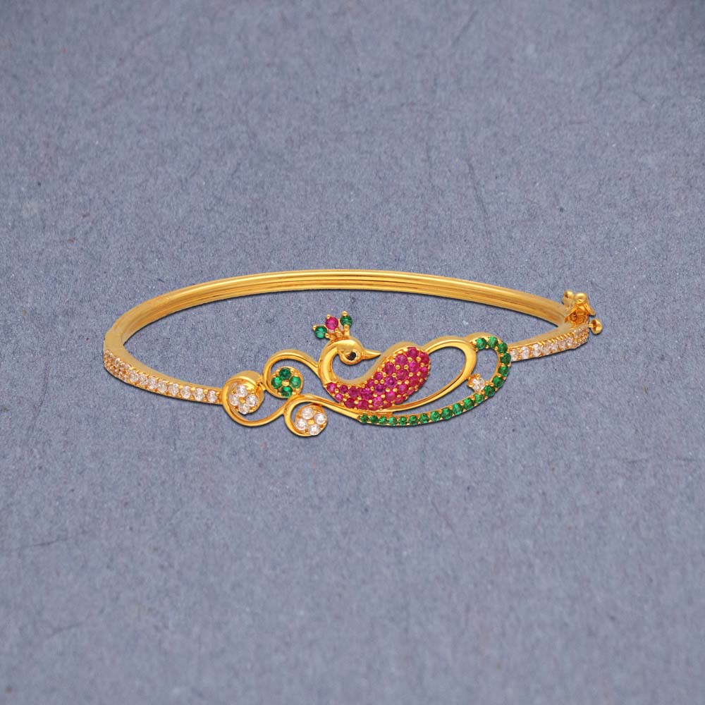 Amazon.com: Alilang Womens Crystal and Gold Plated Peacock Bangle Bracelet:  Clothing, Shoes & Jewelry