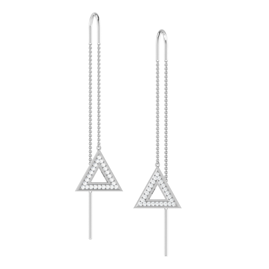 White Gold 3-Prong Natural Diamond Earrings (2 ctw.) | Joseph Jewelry  Bellevue Seattle Custom Jewelry