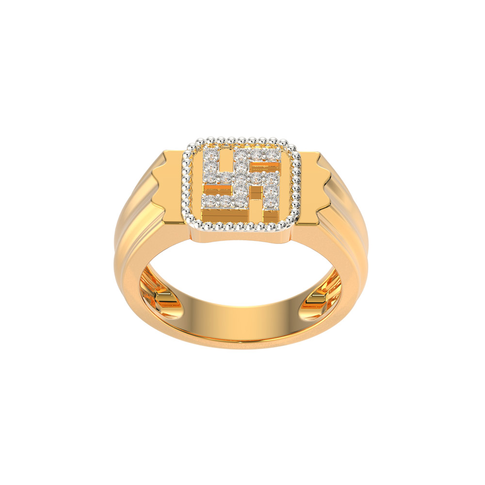Buy Vighnaharta Swastik Tortoise CZ Gold and Rhodium Plated Alloy Gents Ring  for Men & Boys Online at Low Prices in India - Paytmmall.com