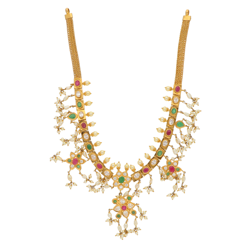 Antique Short Guttapusalu Necklace | Amora Art and Jewels