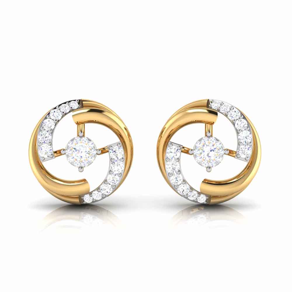 Buy P.N.Gadgil Jewellers 14k Gold Urbanite Sparkle Diamond Earrings Online  At Best Price @ Tata CLiQ