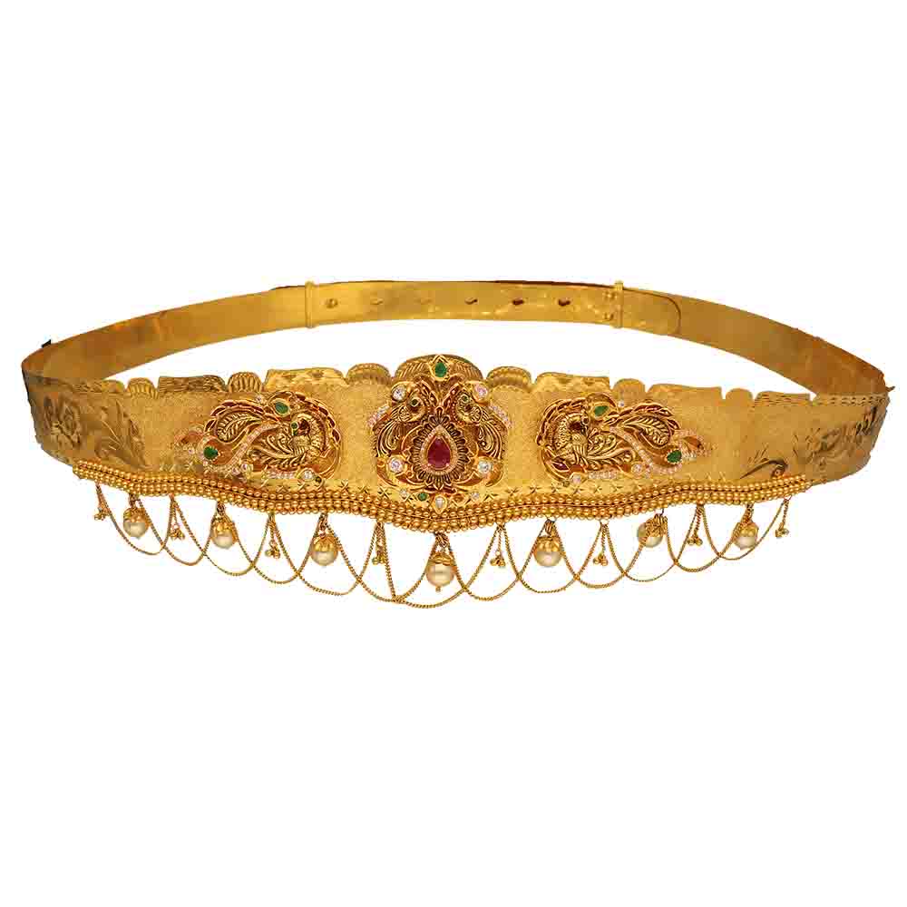 Buy 22K Plain Gold Vaddanam 57VG1784 Online From Vaibhav Jewellers