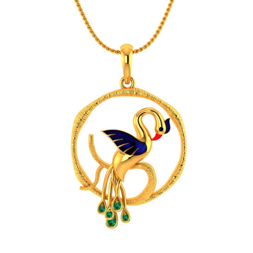 Gold Peacock Pendant, Beautiful Bird Necklace, Gifts for Moms, Unique Peacock  Jewelry, Custommade Peacock, Handmade Gold Jewelry - Etsy